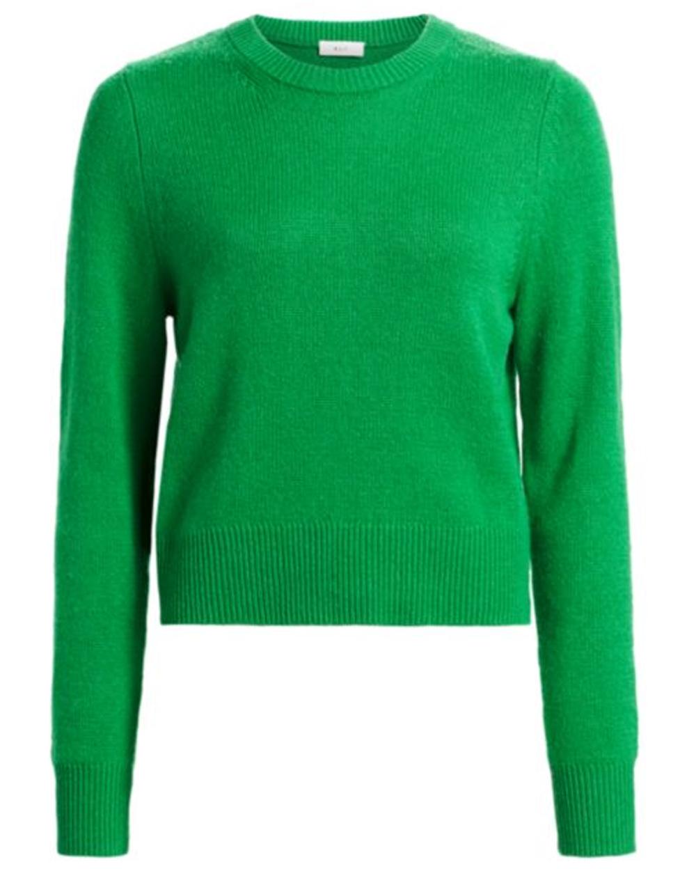 A.L.C. Synthetic Green Wooster Crewneck Long Sleeve Sweater - Lyst