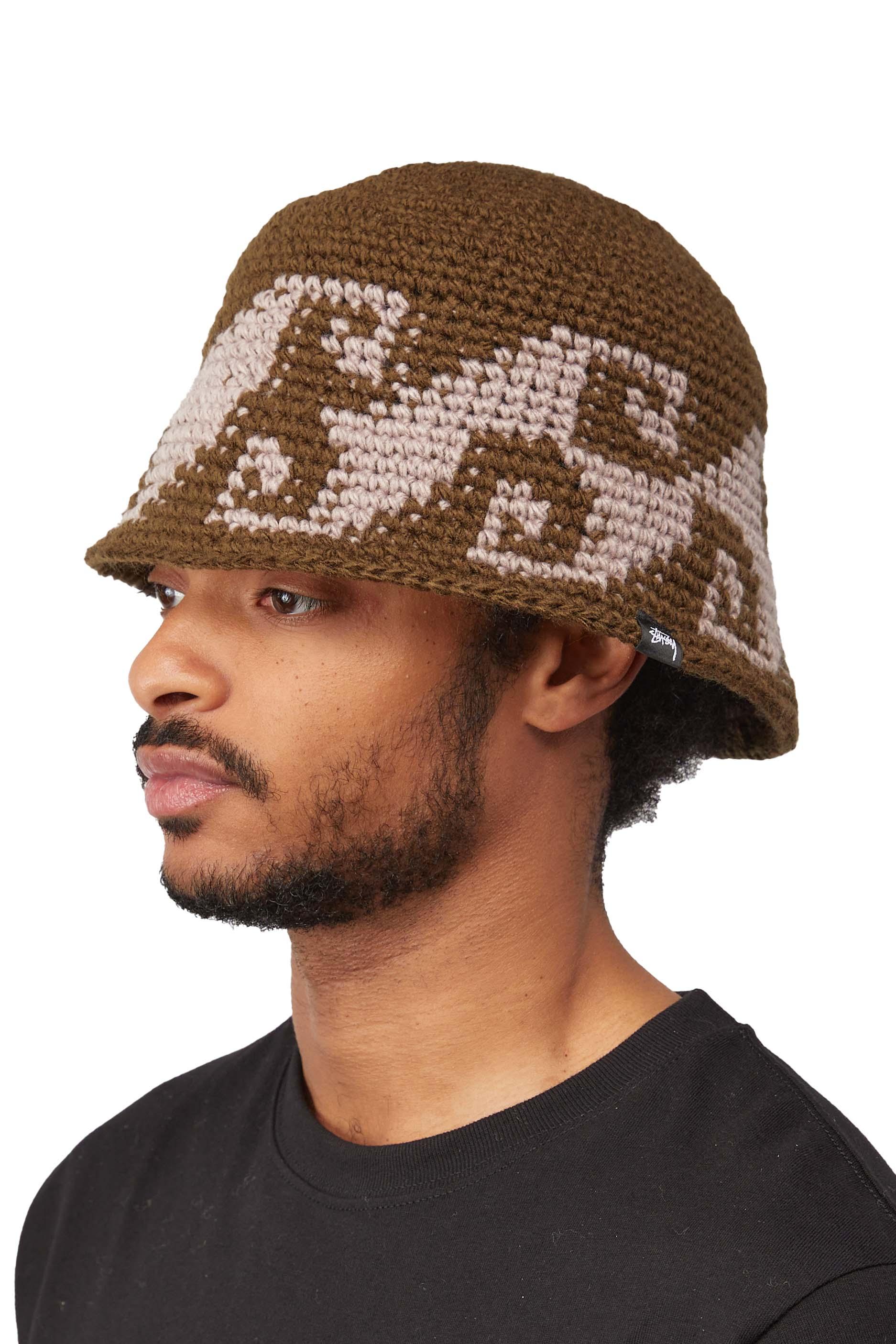 stussy waves knit bucket hat クラッシャーハット - ニットキャップ