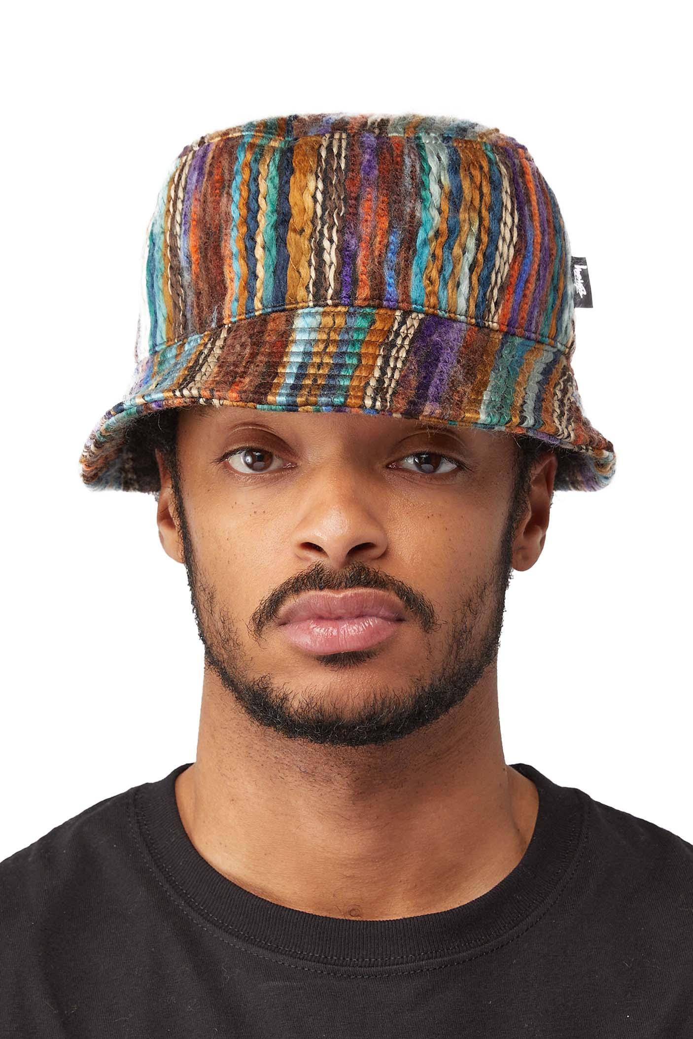 Stussy Mixed Yarn Stock Bucket Hat 'brown' for Men | Lyst