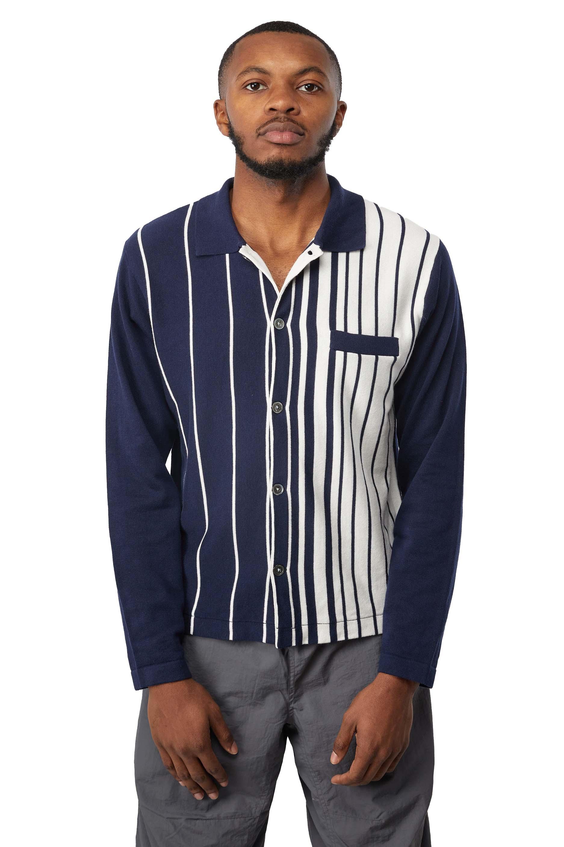 Stussy Striped Knit Shirt | www.ofa.sg