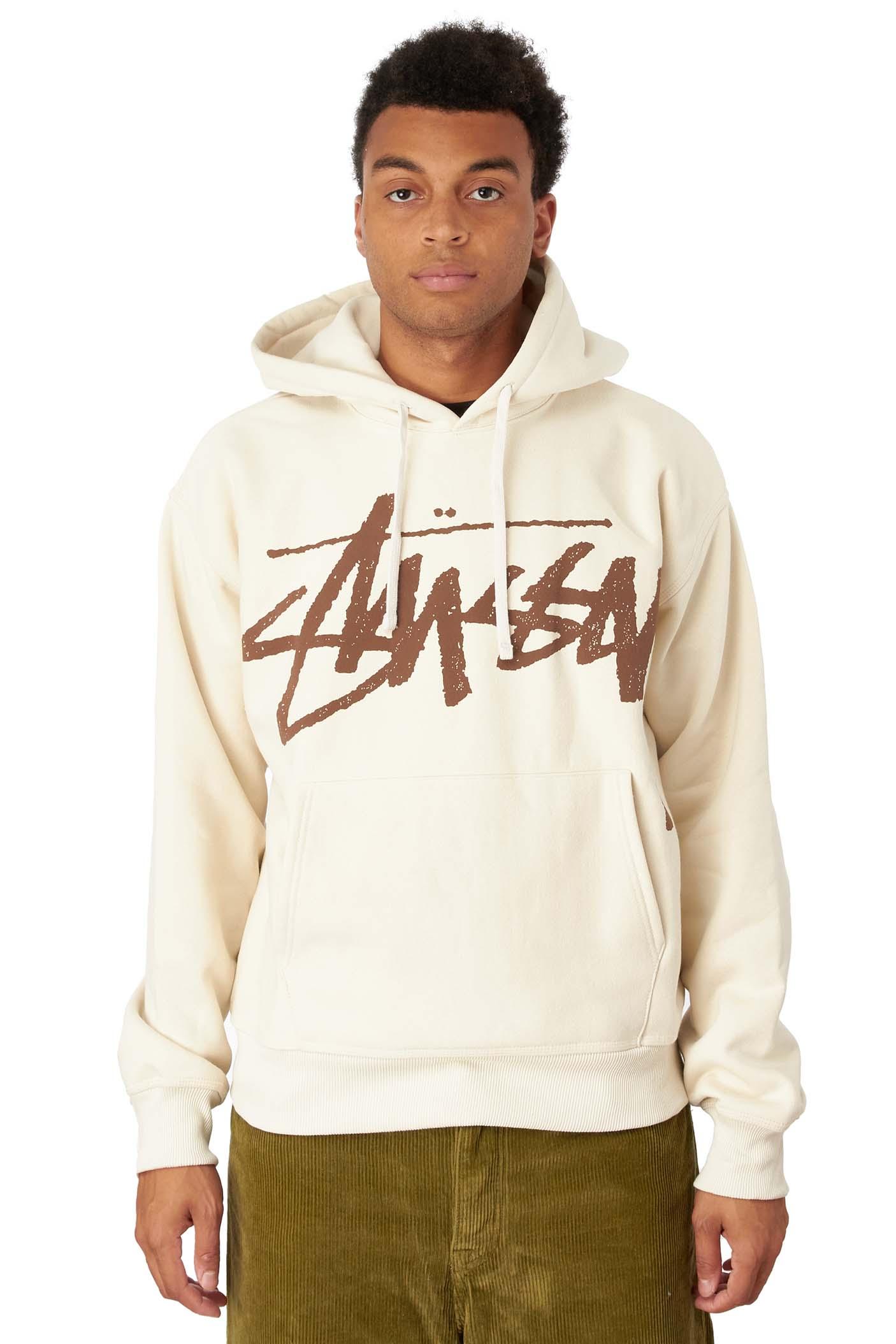 Stussy Big Stock Hoodie in White for Men | Lyst