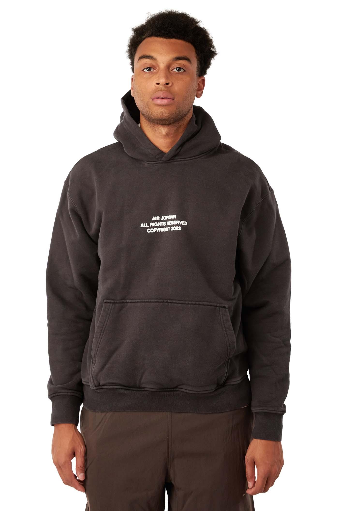 Nike Air Flight Heritage Fleece Pullover Hoodie in Black for Men Lyst