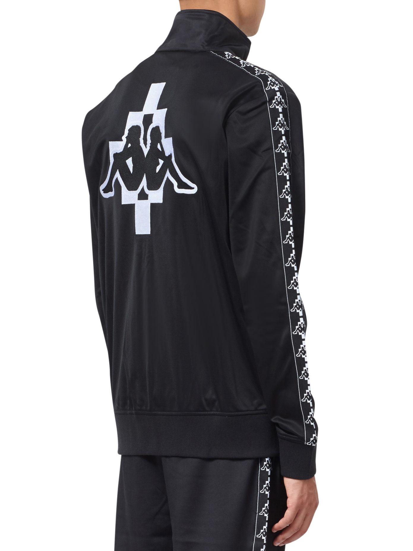 Marcelo Burlon Synthetic Kappa Tracksuit Jacket in Black for Men - Lyst