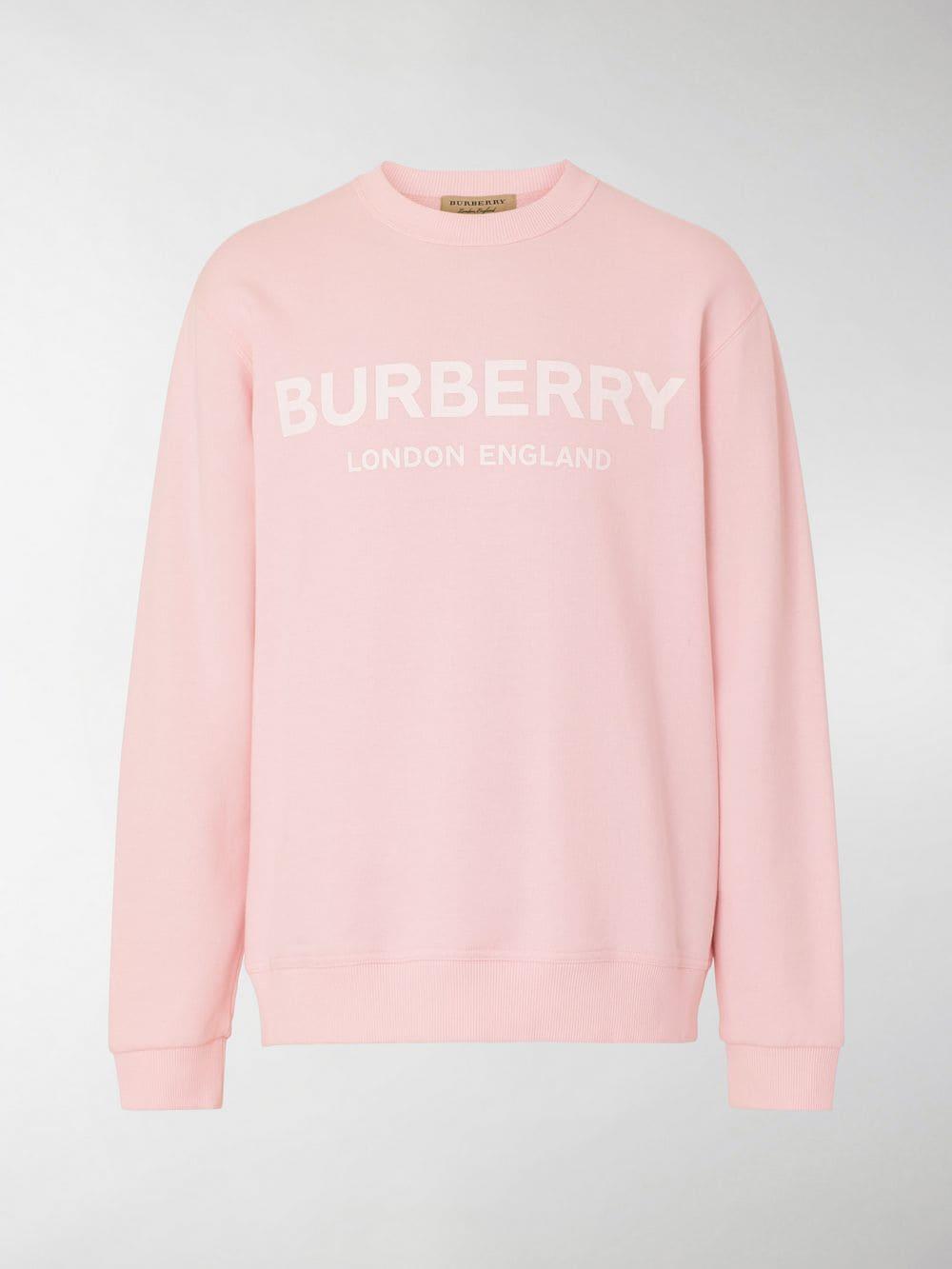 Burberry Men's Logo Crewneck Sweatshirt - Alabaster in Pink for Men | Lyst