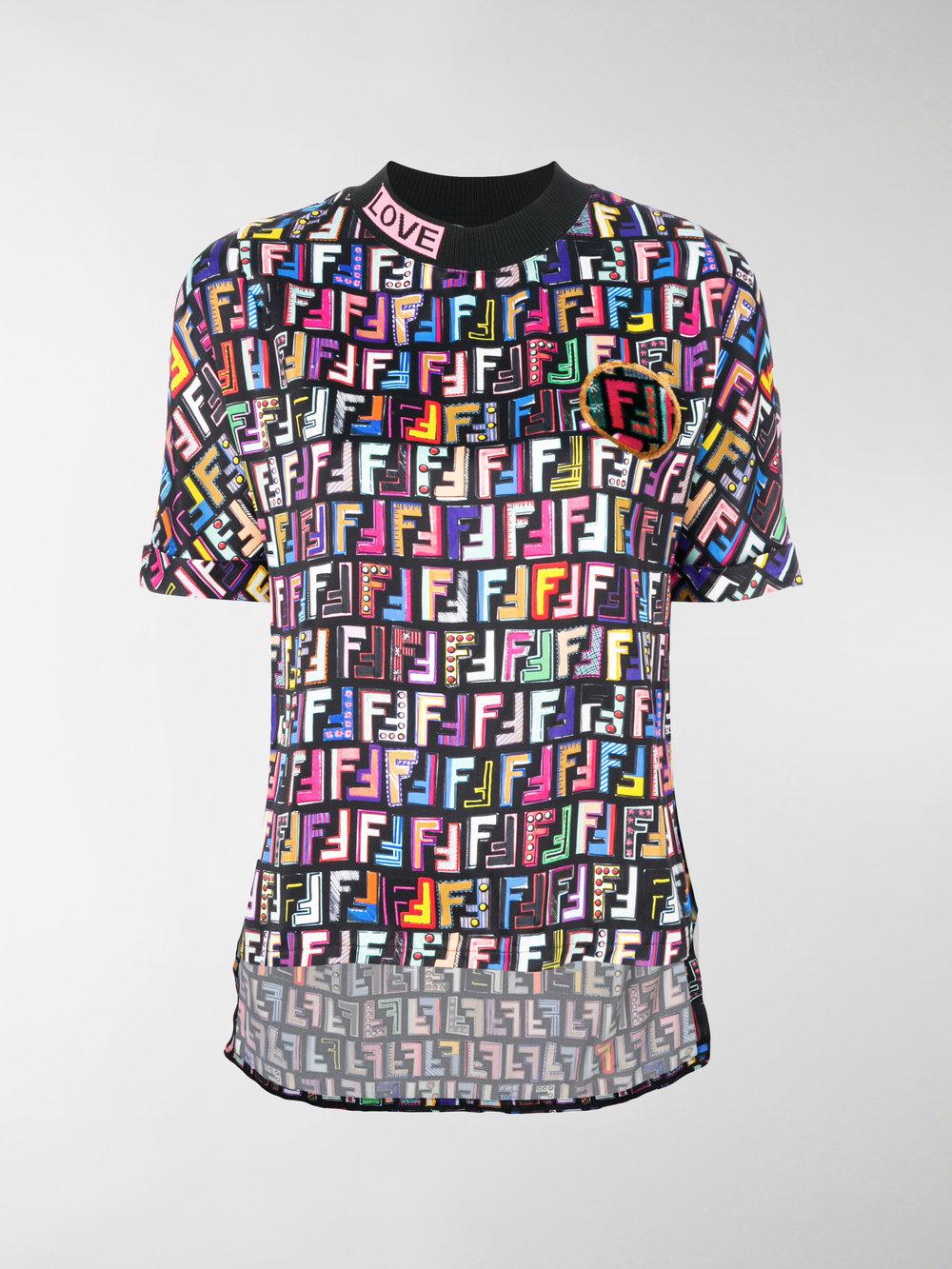 fendi t shirt multicolor