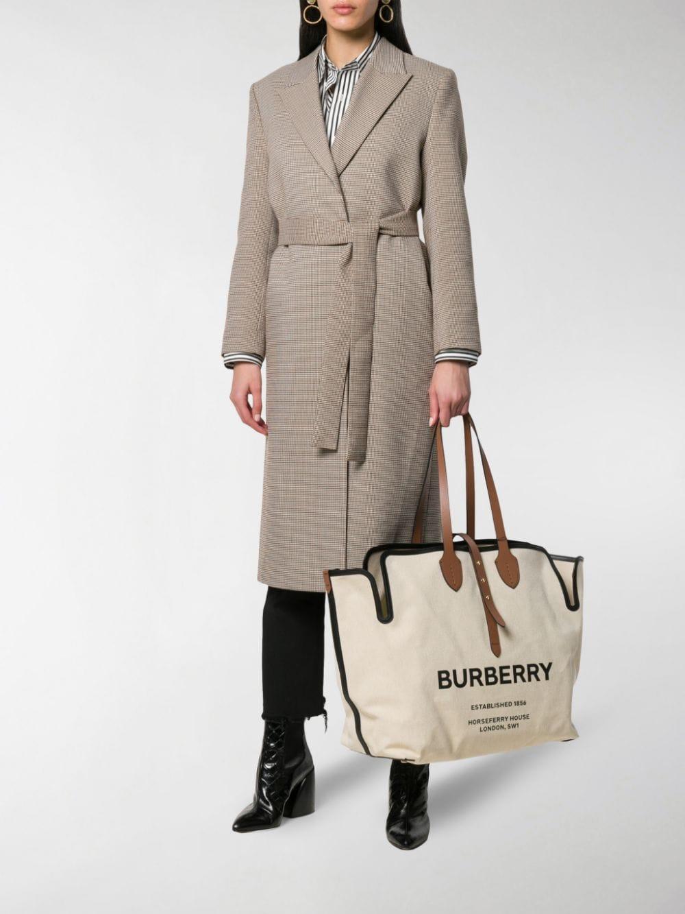 Burberry The Large Soft Cotton Canvas Belt Bag in White | Lyst