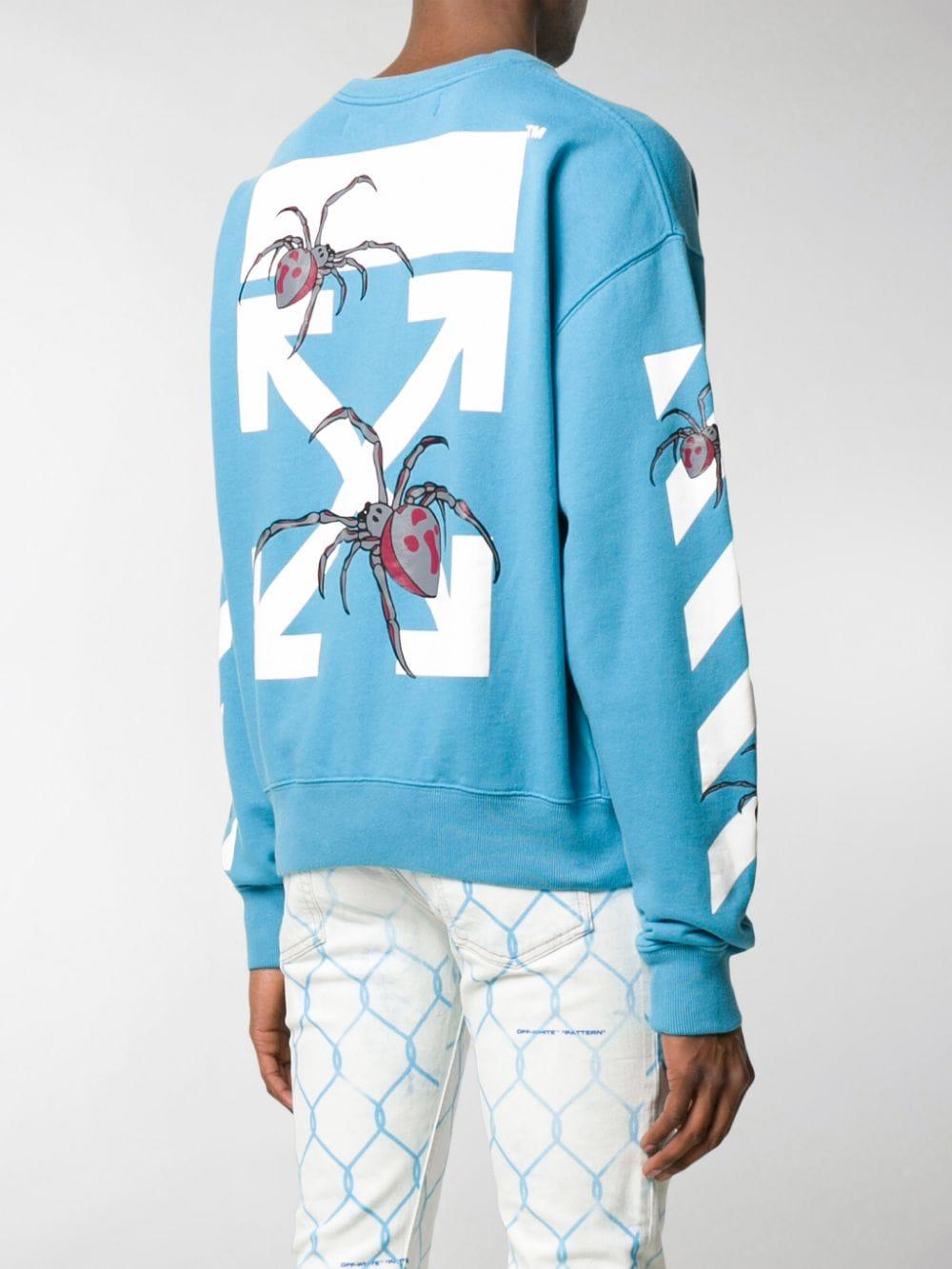 Off-White c/o Spider Arrows Sweatshirt in Blue for Men | Lyst