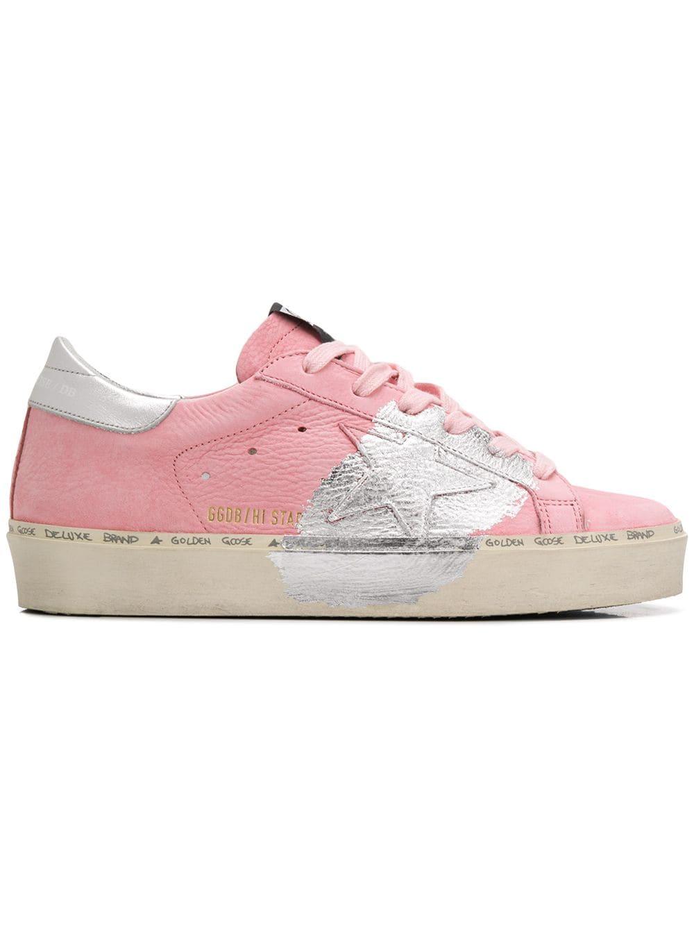 Golden Goose Leather Hi Star Sneakers 