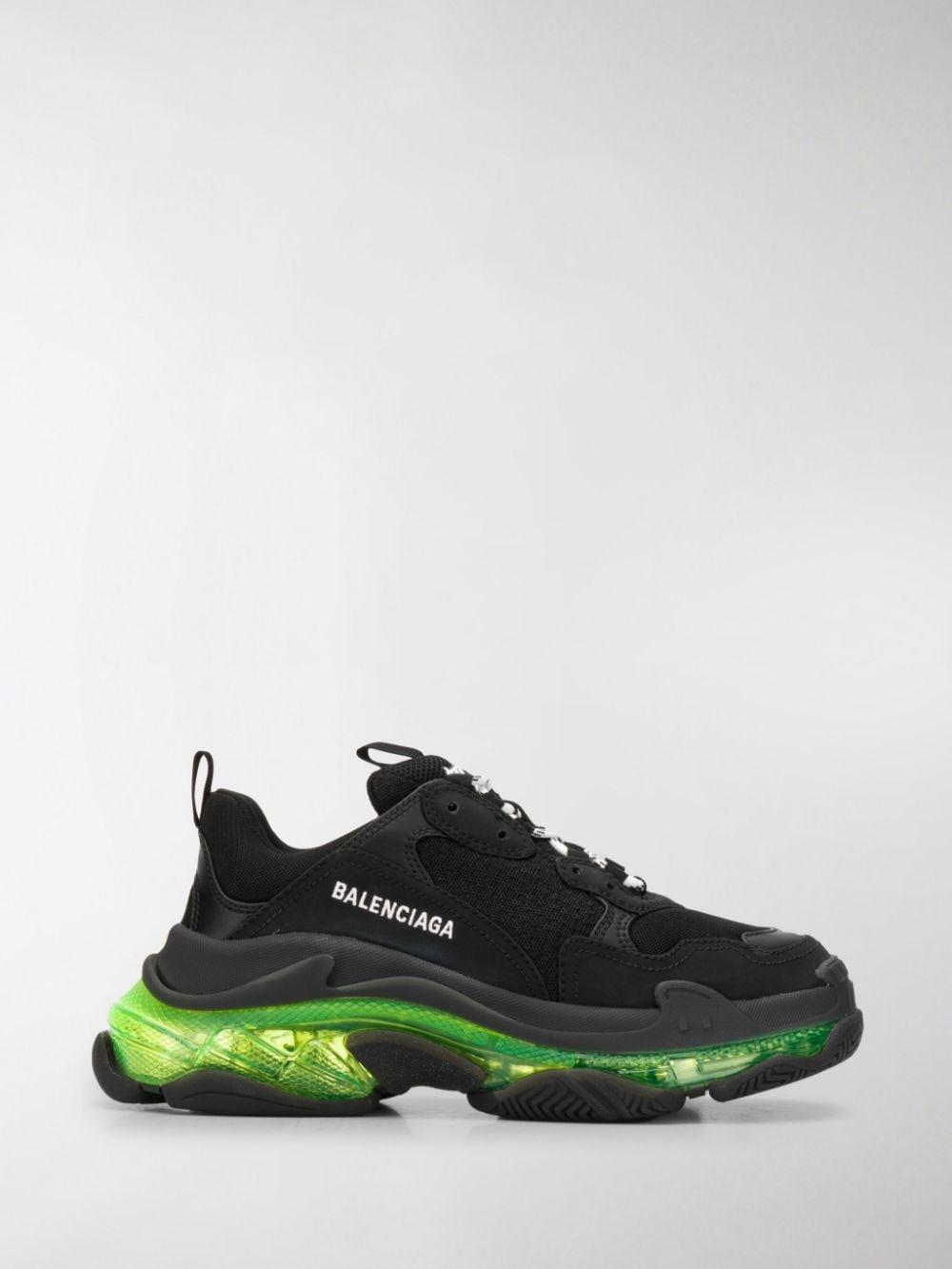 green balenciaga triple s