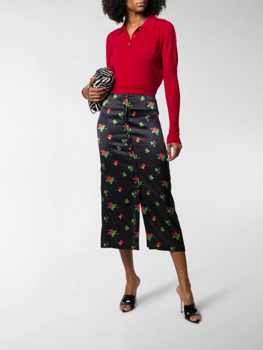 Dolce & Gabbana Cashmere Cropped Polo Jumper in Red - Save 17% - Lyst