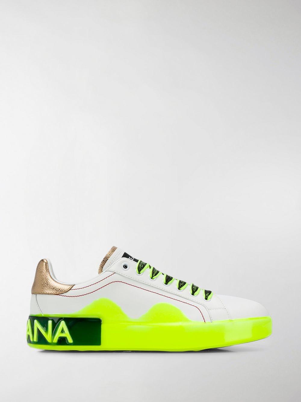 neon dolce and gabbana sneakers