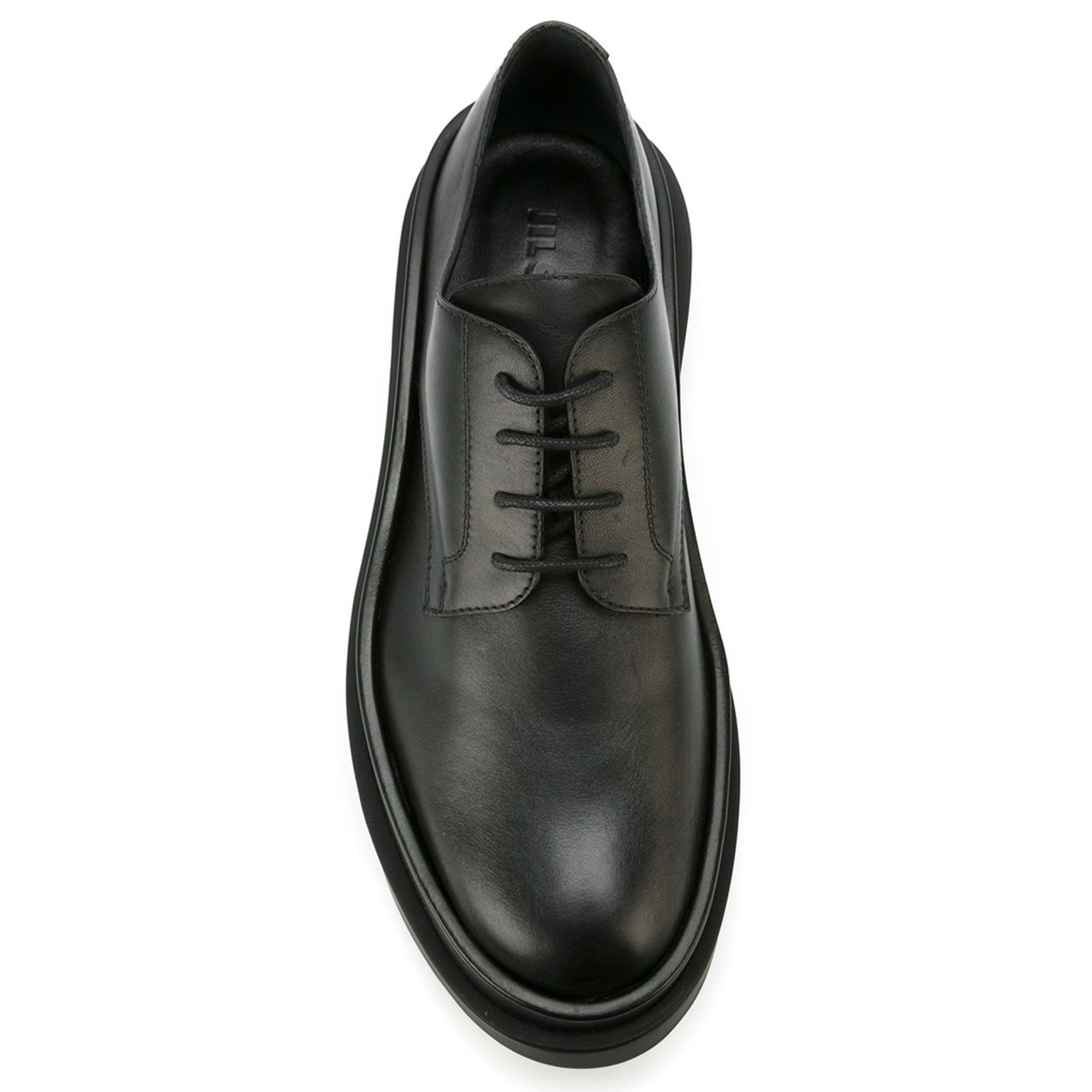 Jil Sander Leather Laceup Shoes in Black for Men Lyst