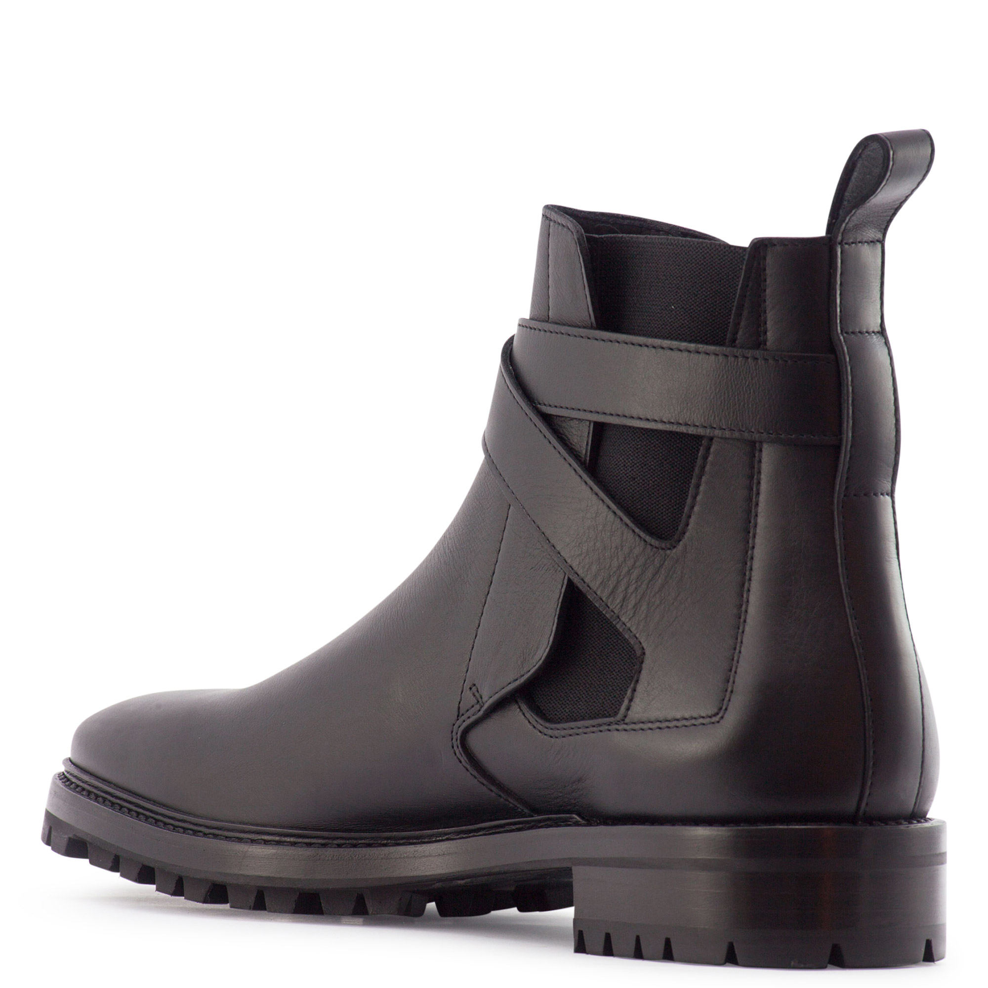 Lanvin Leather Ankle Boots in Black for Men - Lyst