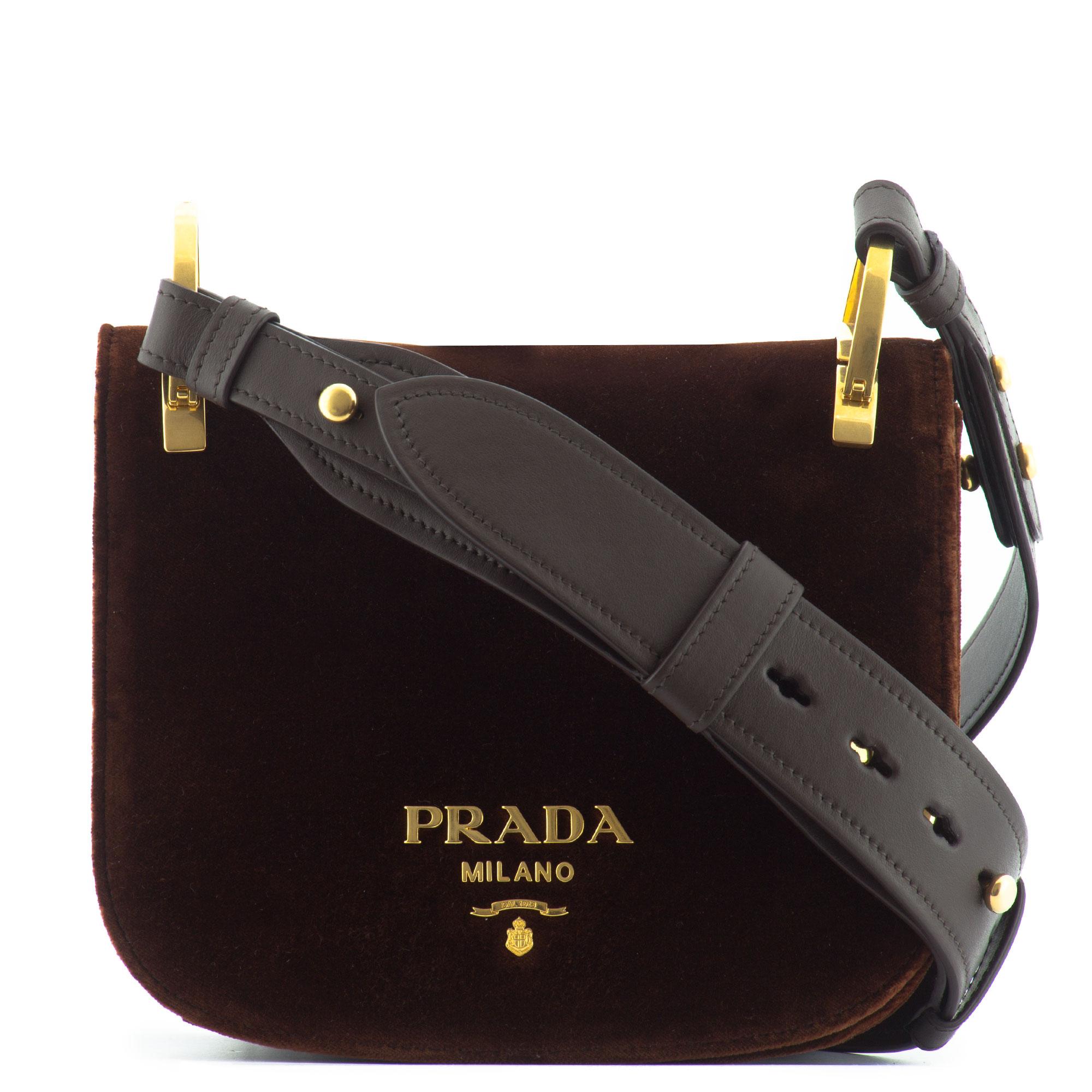 Prada Pionnière Velvet CrossBody Bag in Bordeaux (Red) Lyst