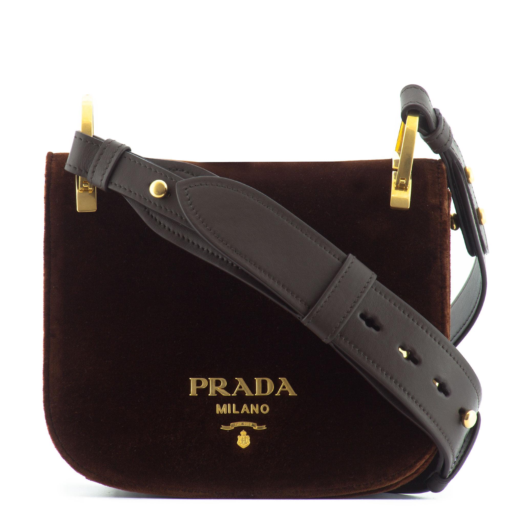 Prada Pionnière Velvet Cross-Body Bag in Bordeaux (Red) - Lyst