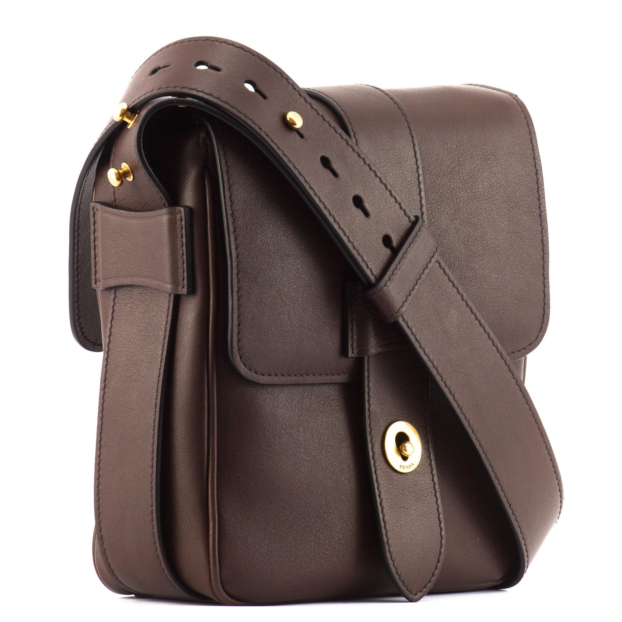 Prada Leather Shoulder Bag for Men - Lyst