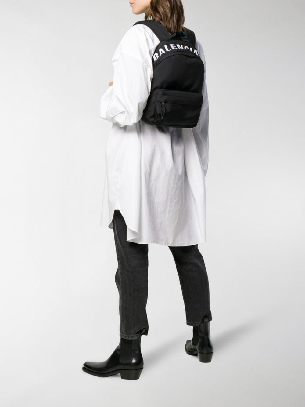 Balenciaga Leather Wheel Backpack S Black Save 30 Lyst