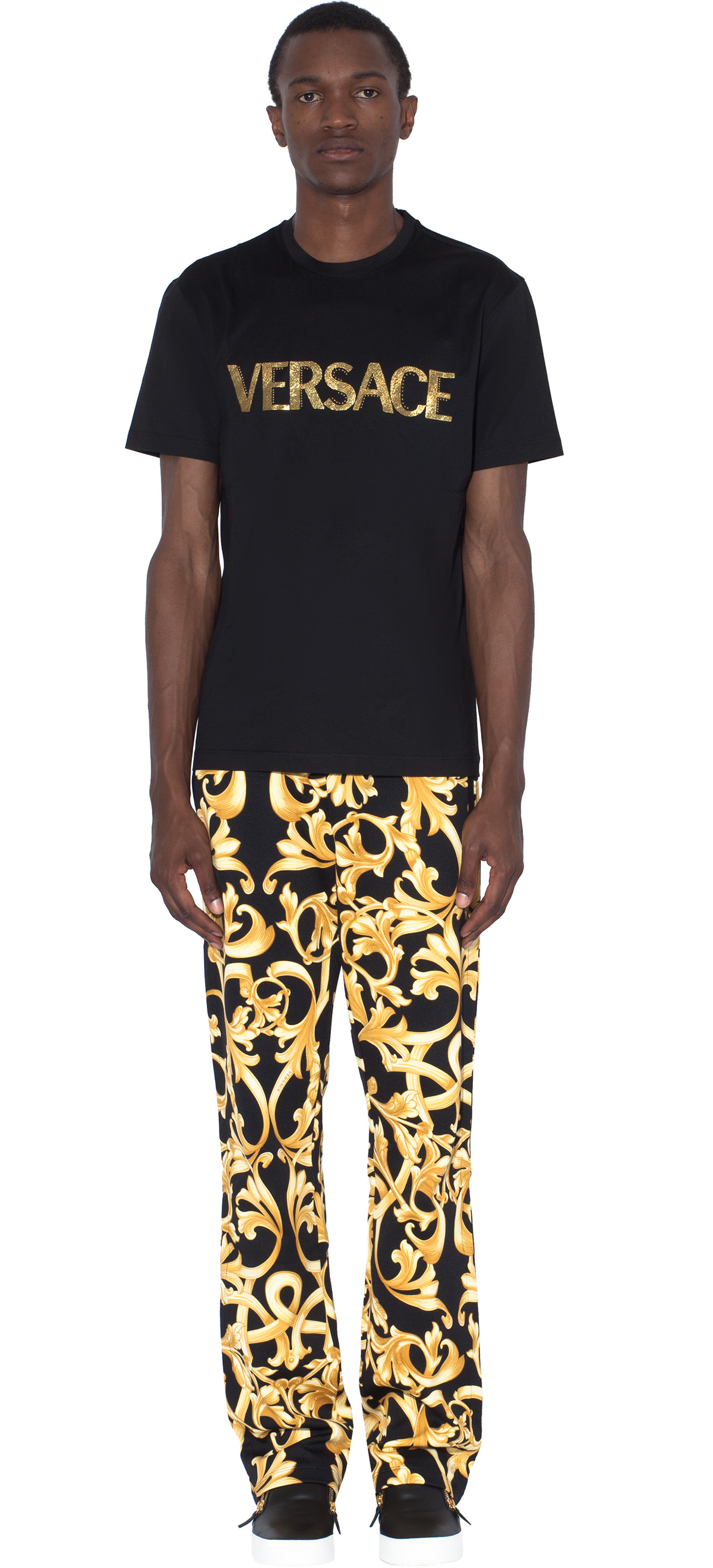 Versace Casual Pants in Black for Men Lyst