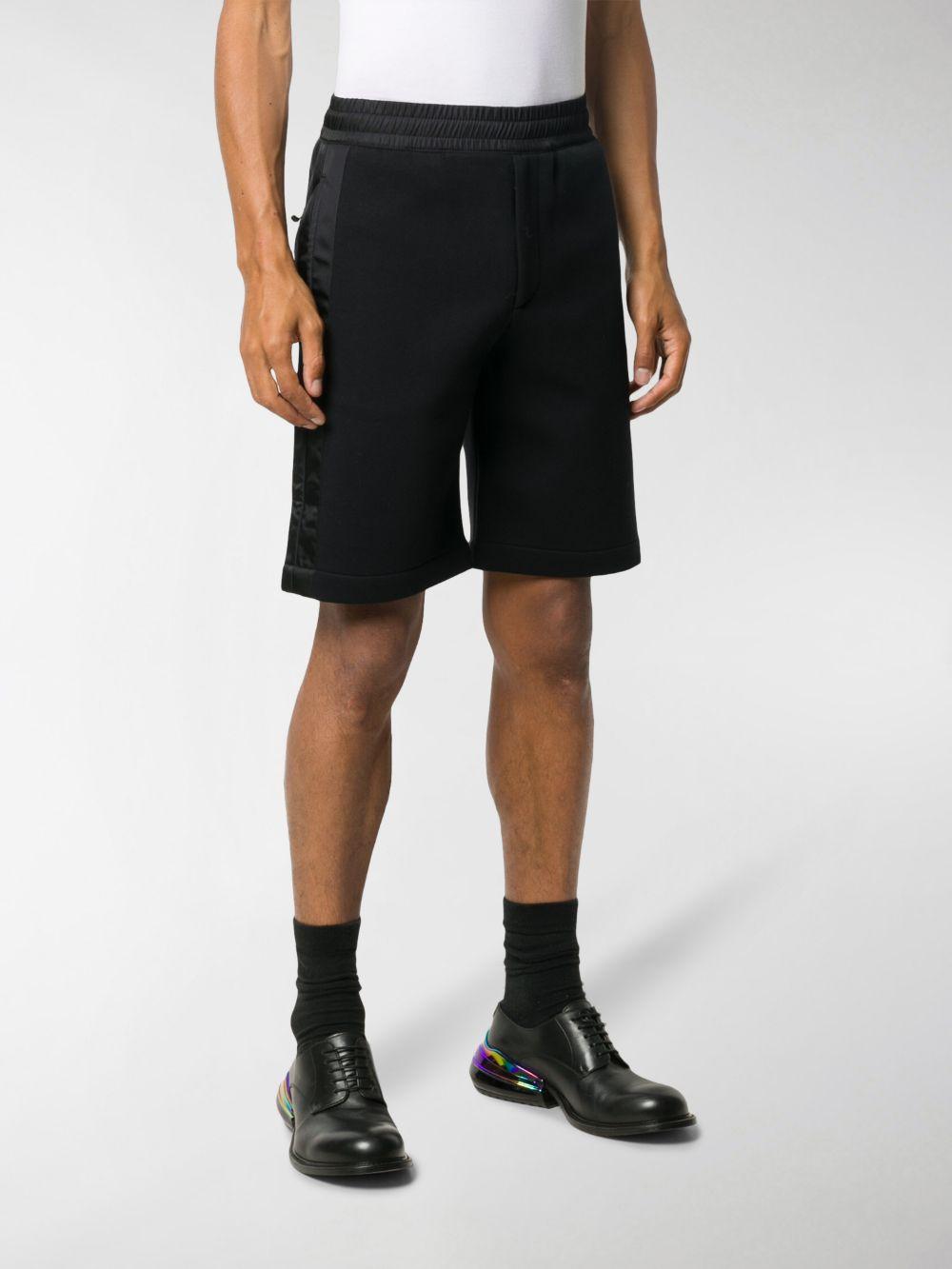 Alexander McQueen Cotton Hybrid Track Shorts in Black for Men - Lyst