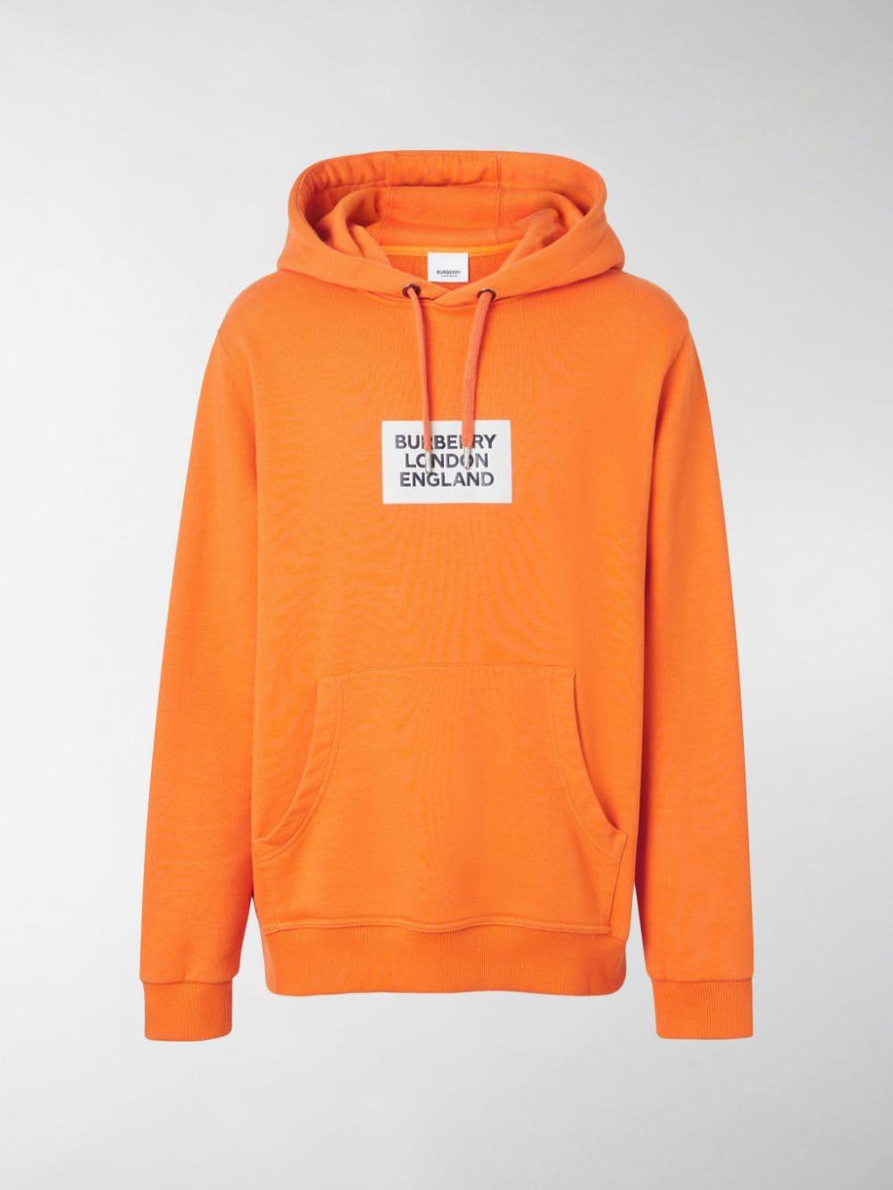 Burberry Farrows Hoodie in Orange for Men | Lyst