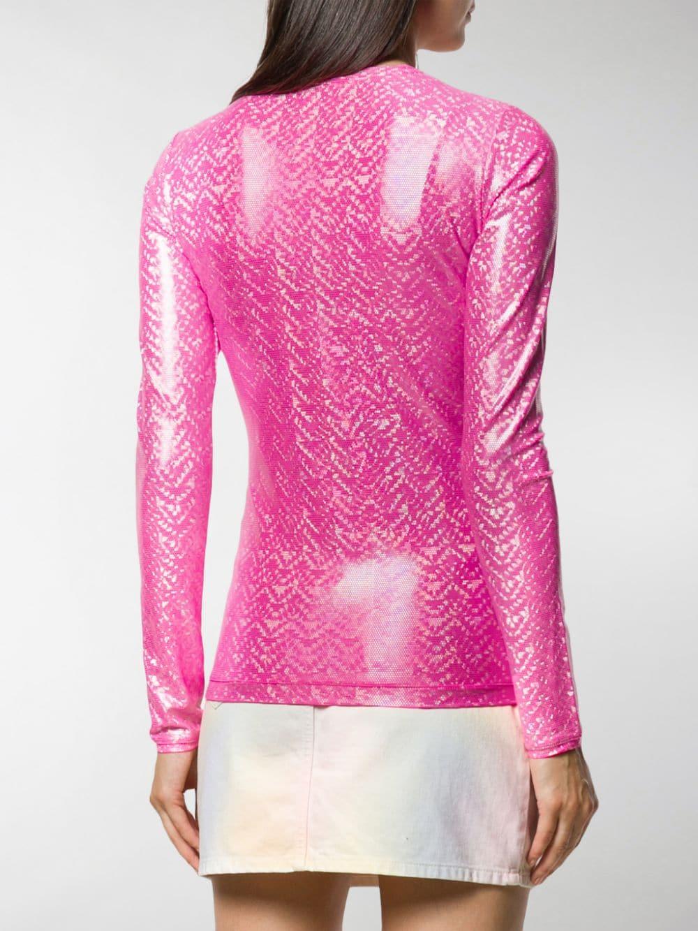 Saks Potts Shimmer Top in Pink - Lyst