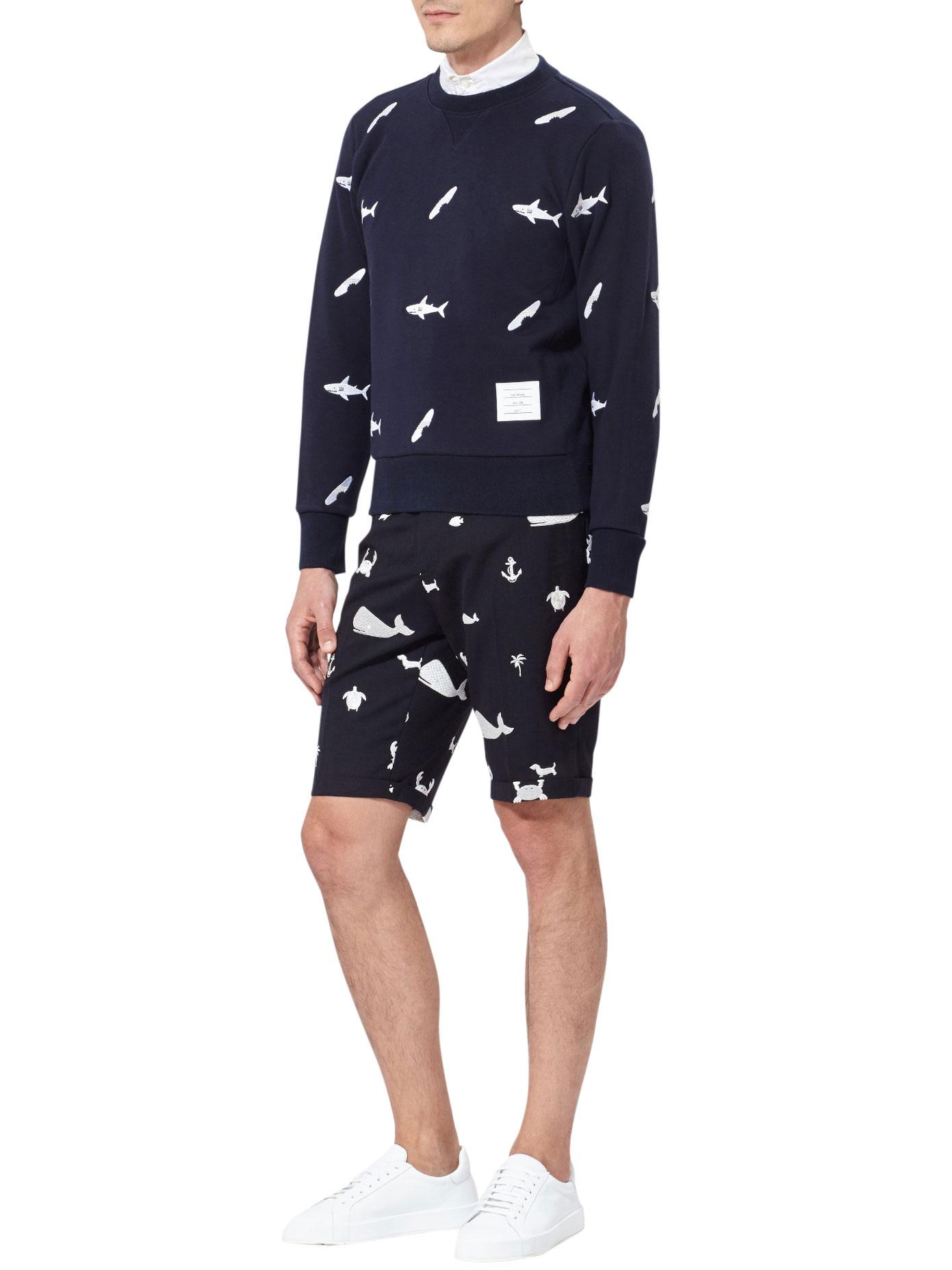 thom browne shark sweater