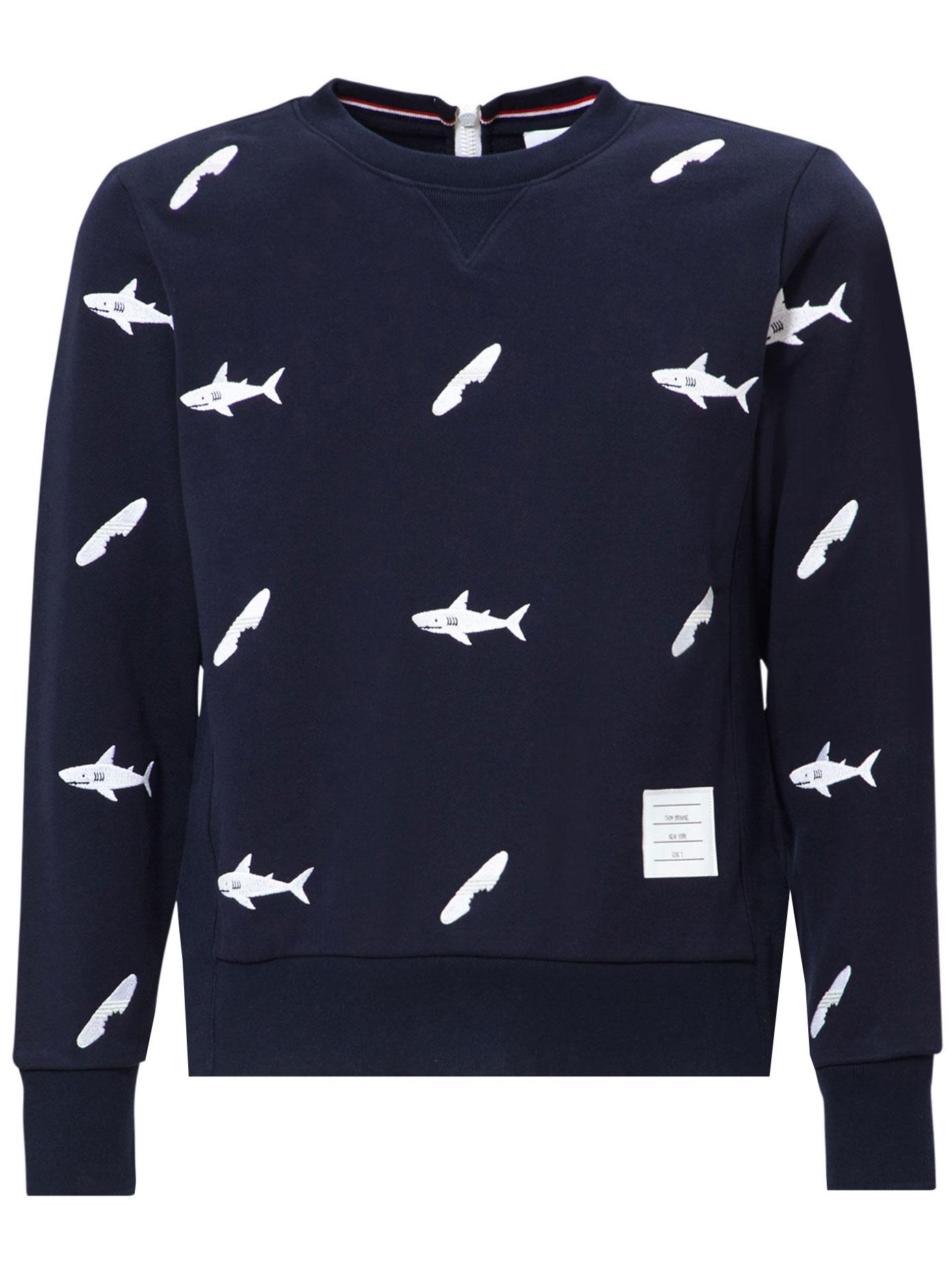 thom browne shark sweater