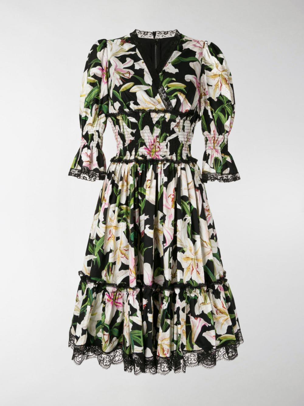 dolce and gabbana lily print