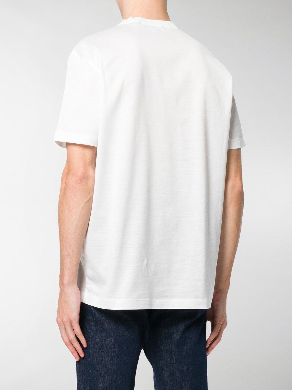 Lyst - Ferragamo Logo Printed T-shirt in White for Men