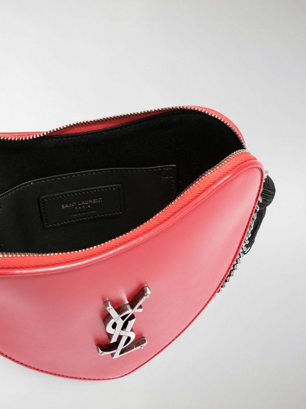 red and black ysl bolsa