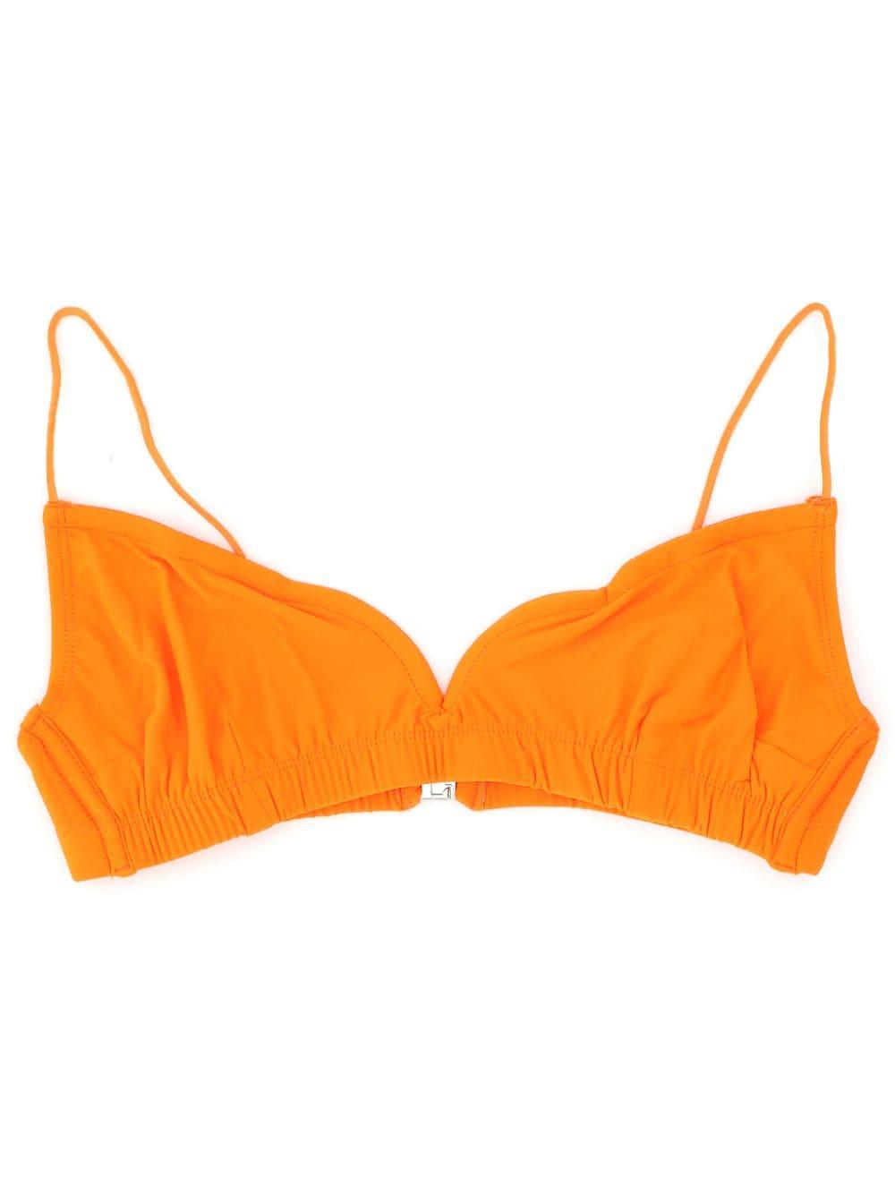 Leslie Amon Caro Bikini Top in Orange | Lyst Australia