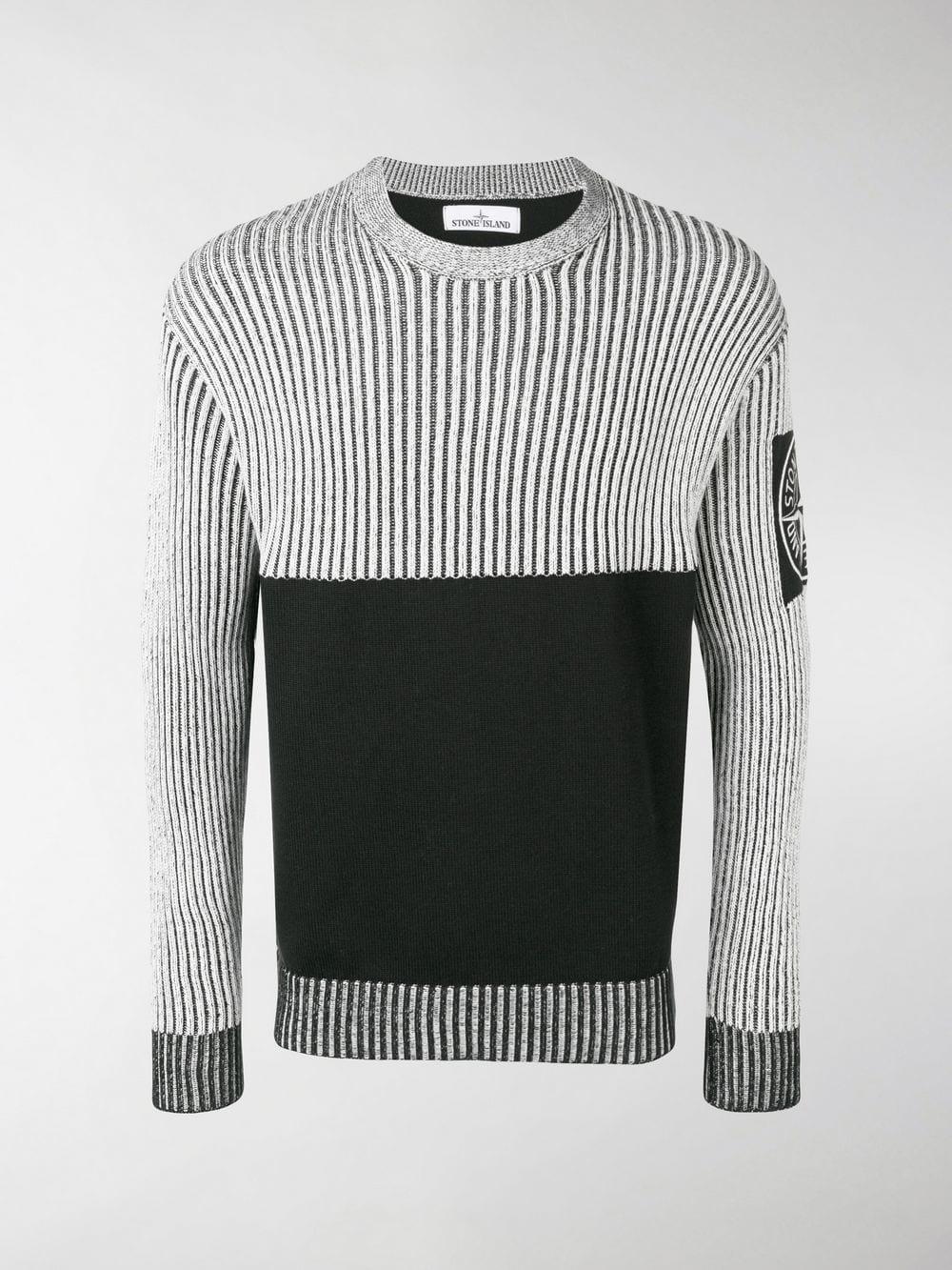 stone island black sweater