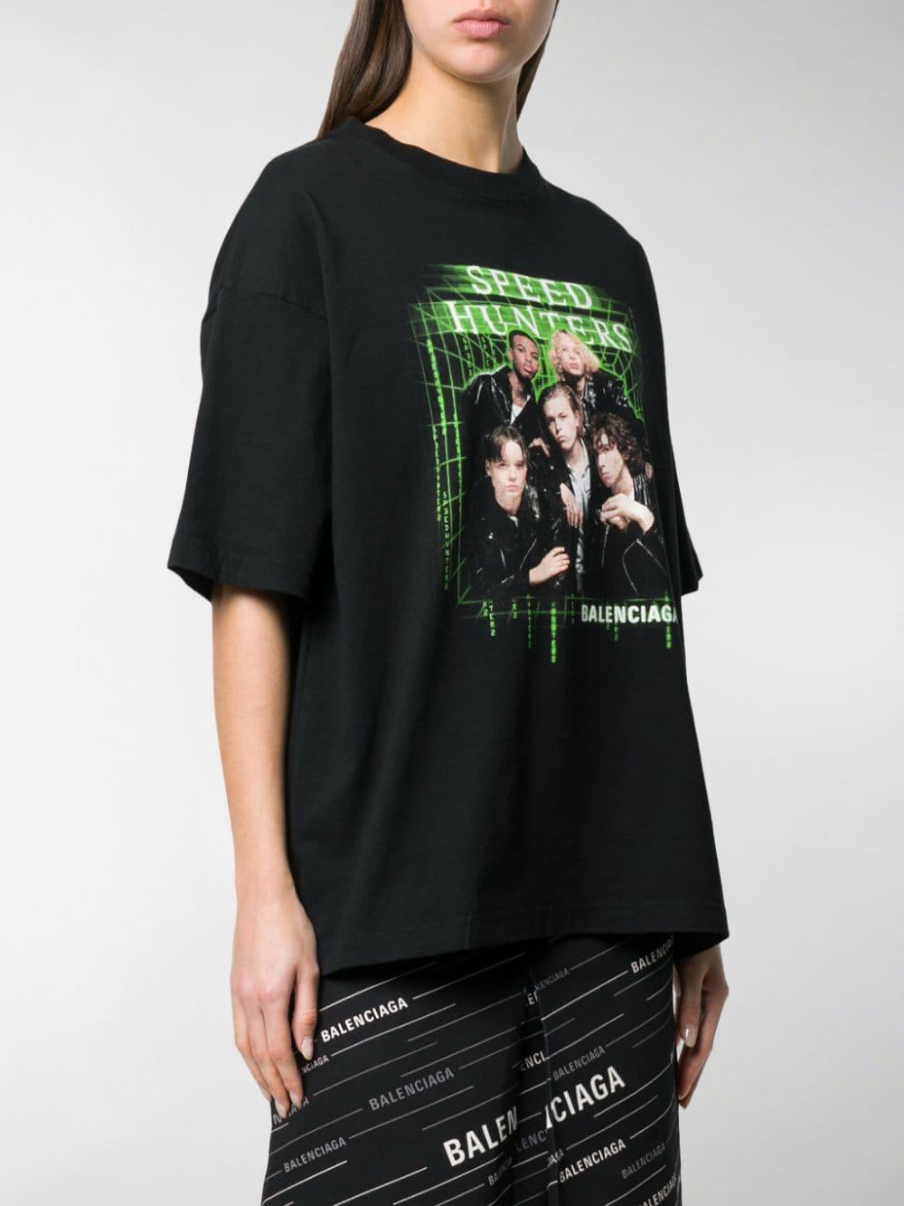 Balenciaga Speedhunters T-shirt in Black | Lyst