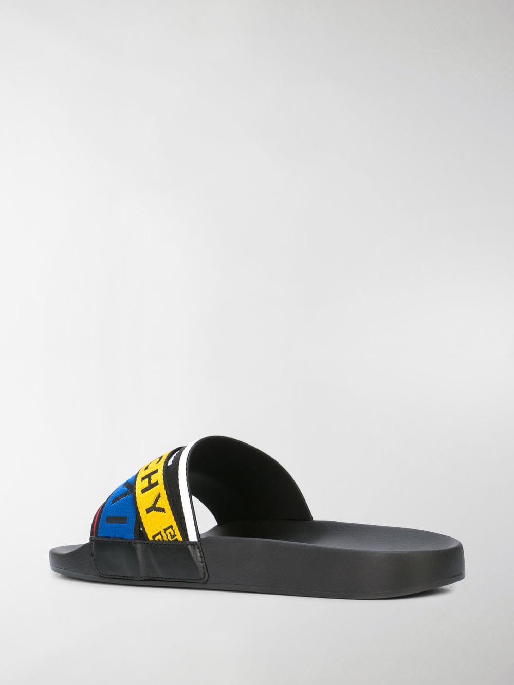 givenchy slides black and white