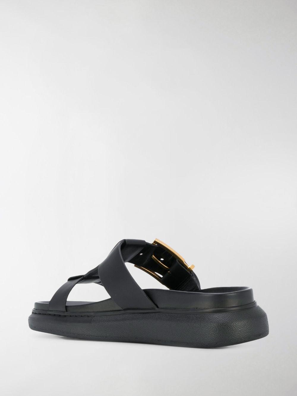 Alexander McQueen Hybrid Slides in Black - Lyst