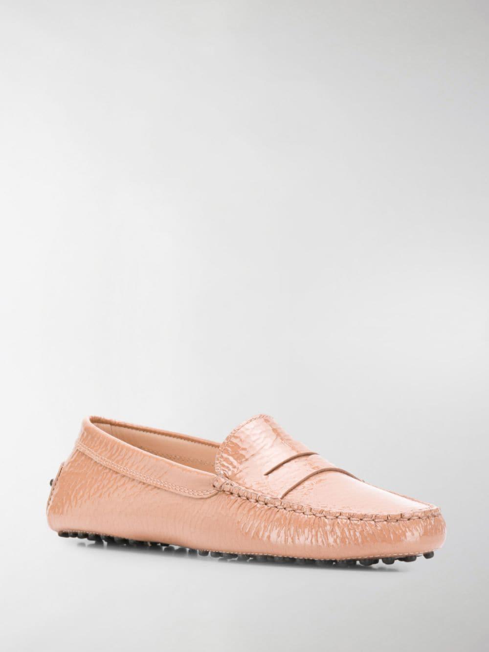 tod's pink loafers womens