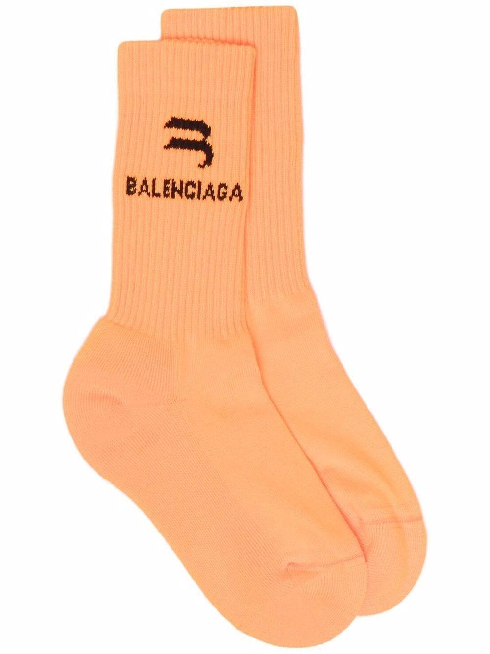 balenciaga socks orange