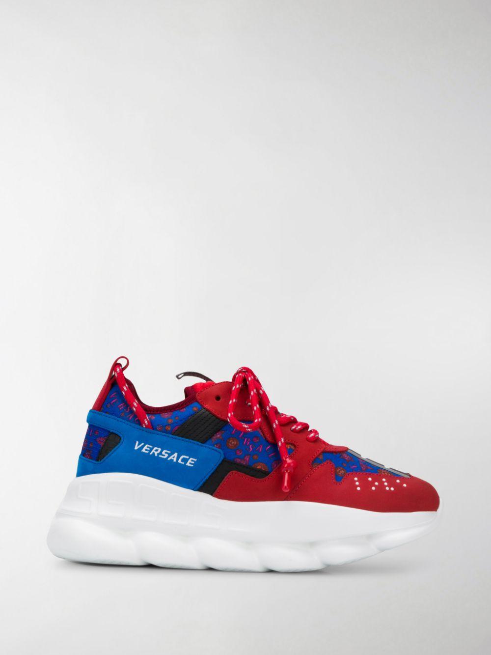 chain reaction versace red