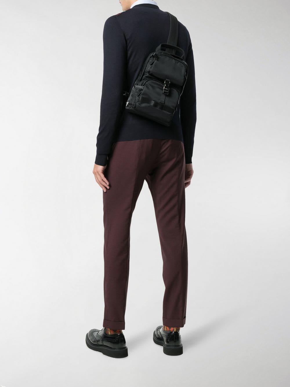 prada one strap backpack