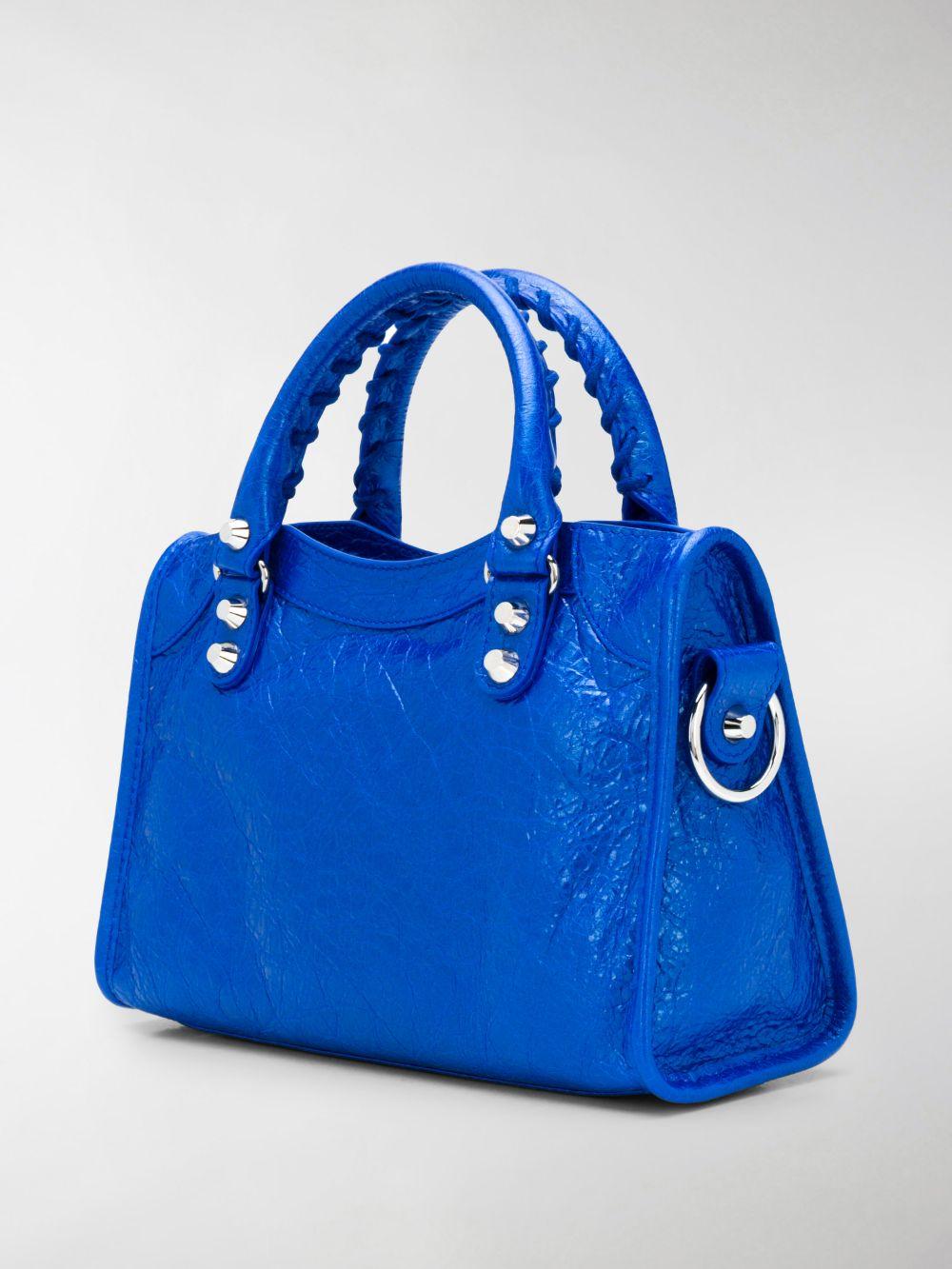 balenciaga mini city navy blue