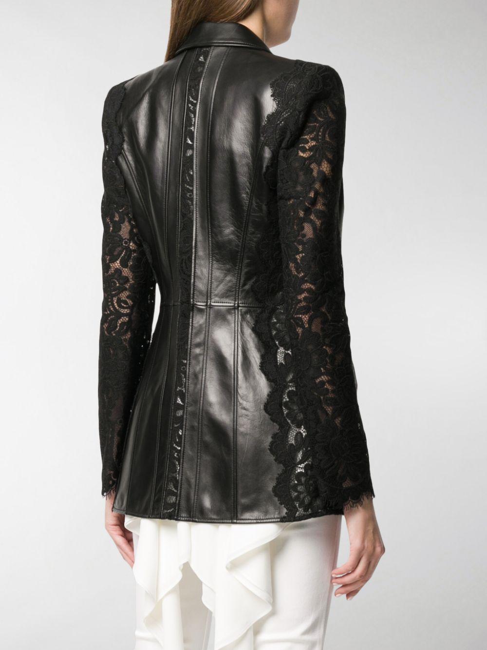 leather and lace jacket