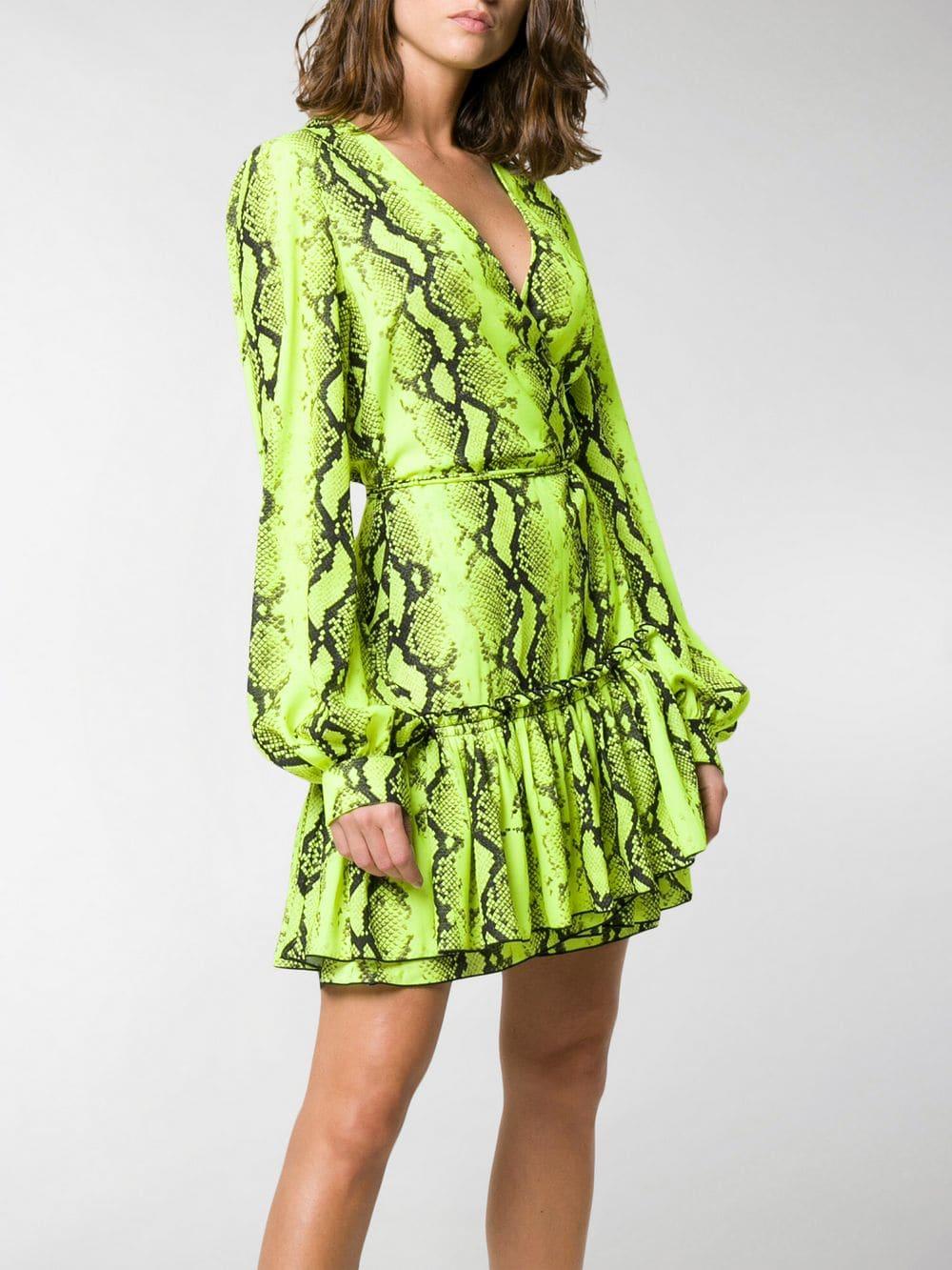 off white neon dress