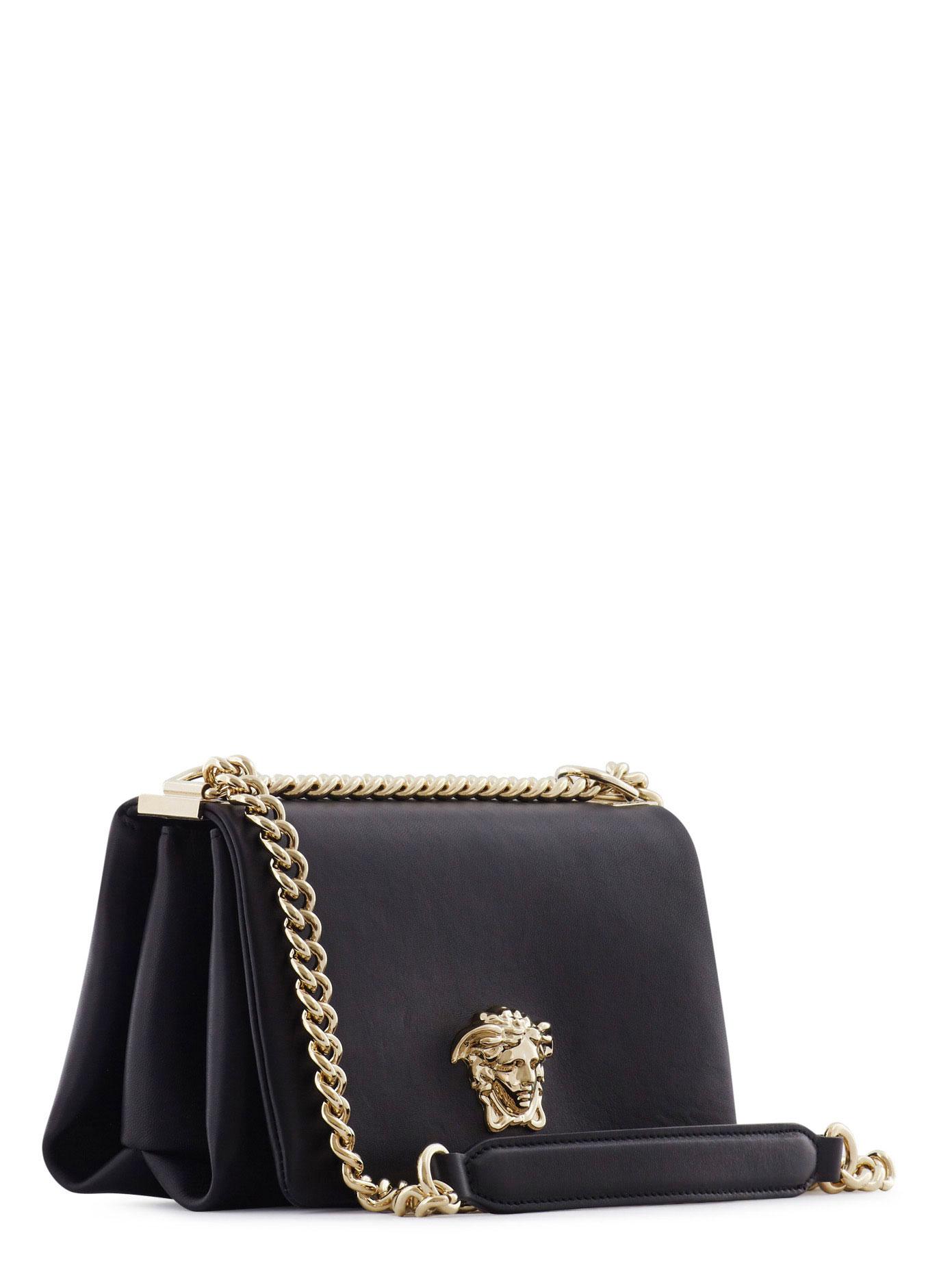 versace black shoulder bag