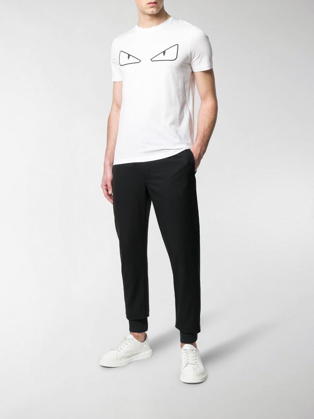 Fendi Bag Bugs Eyes T-shirt in White for Men | Lyst