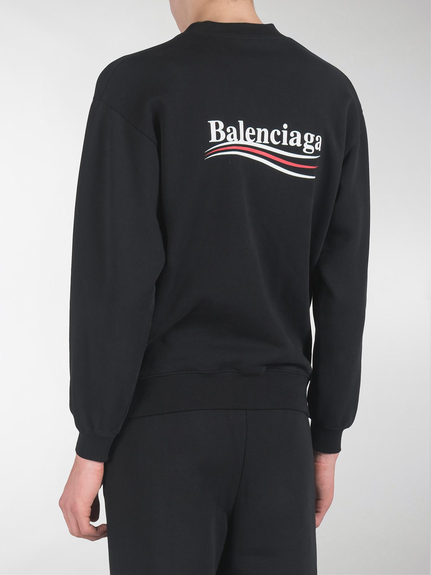 balenciaga campaign logo hoodie