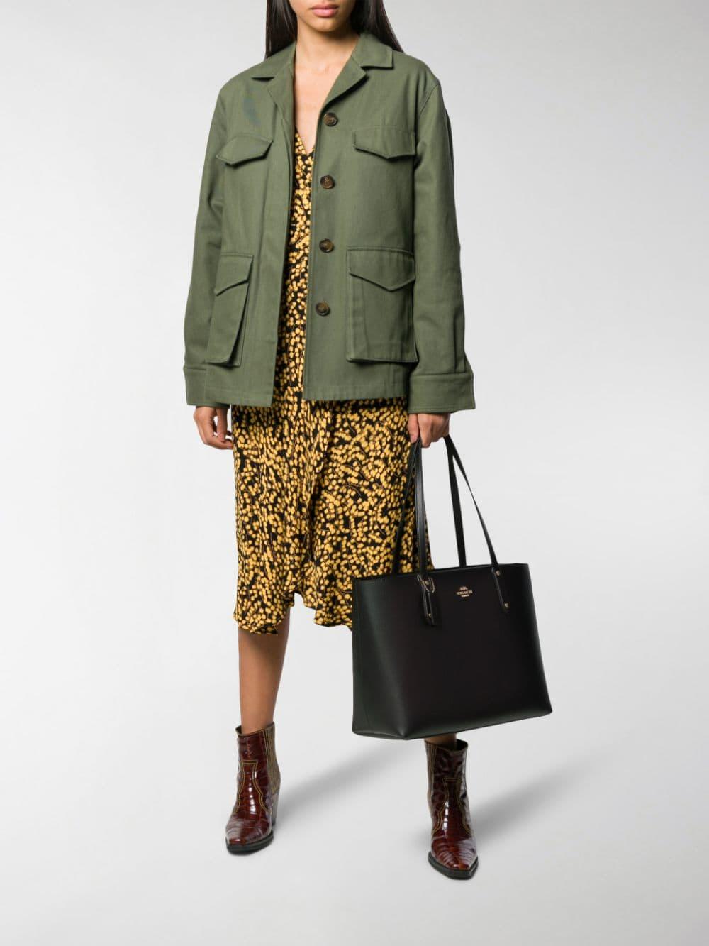 coach central leather tote