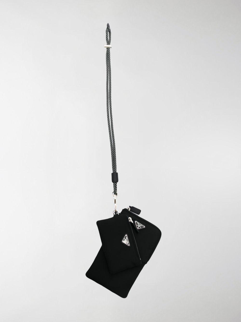 Prada Pocone Lanyard Set in Black for Men | Lyst