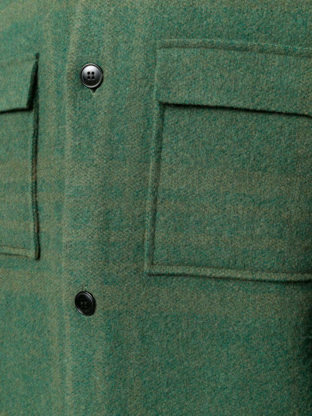 Jacquemus Checked Shirt Jacket in Green 