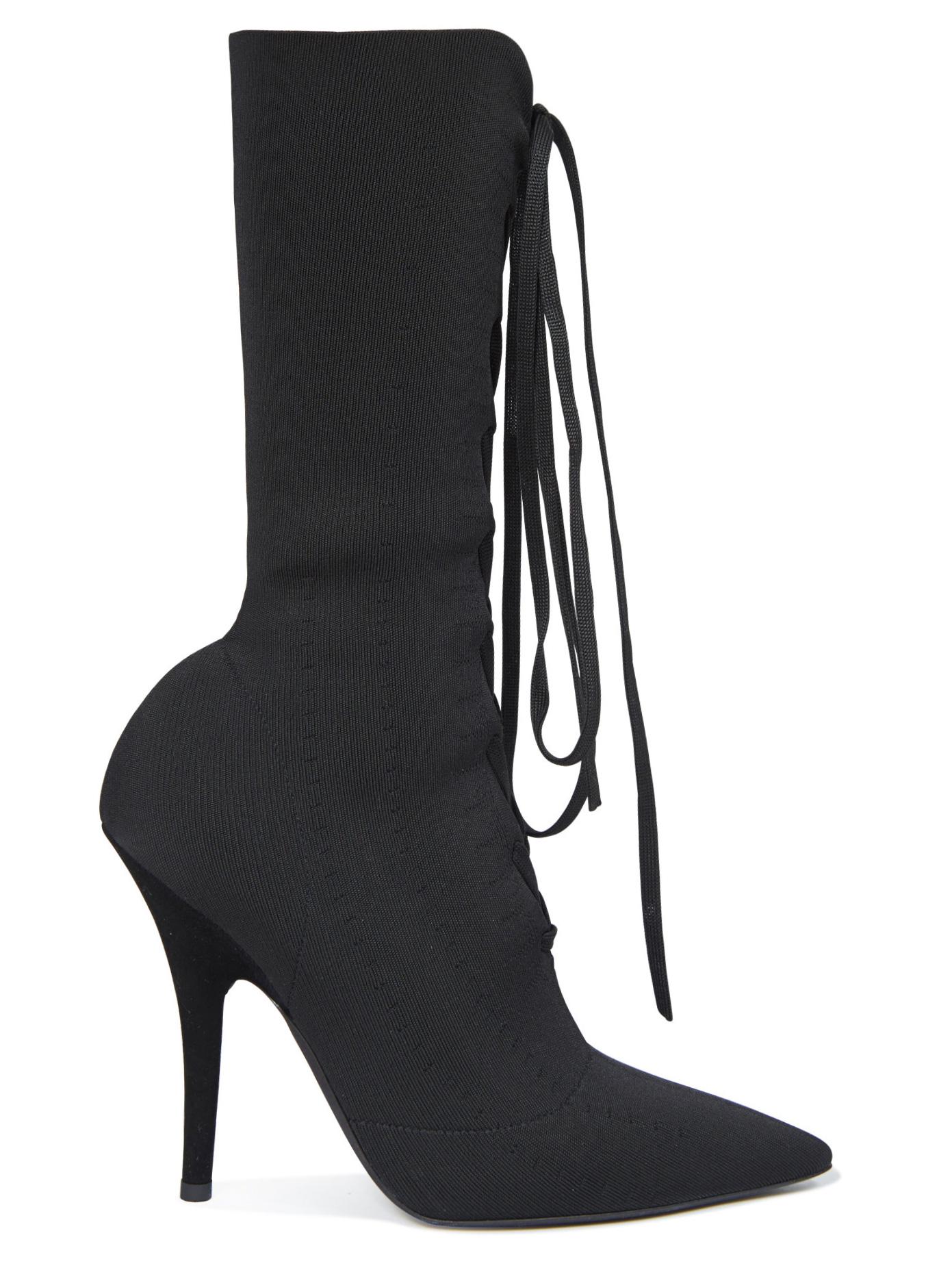 Lyst Yeezy Knit Sock Ankle Boots in Black