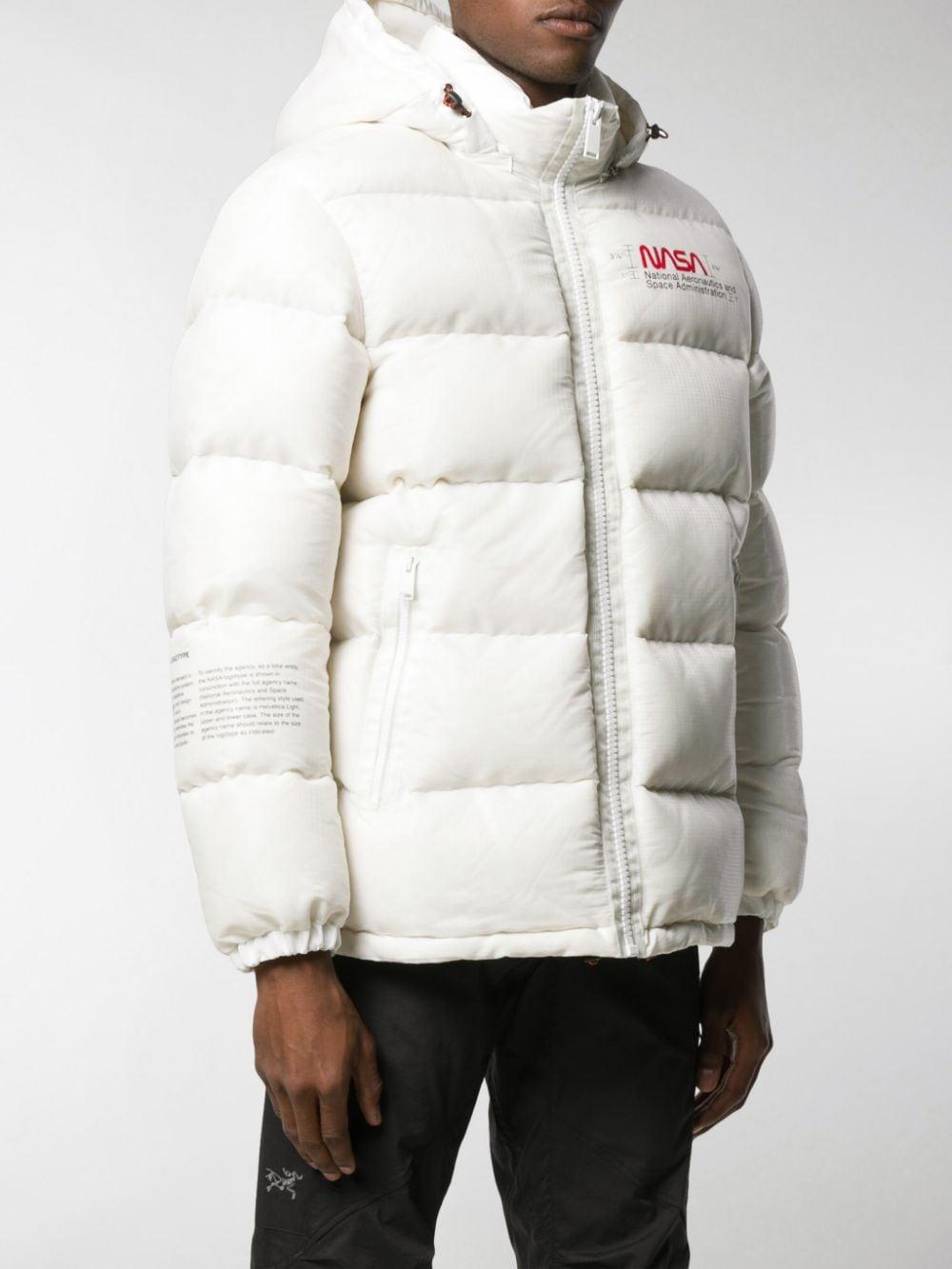 white nasa coat